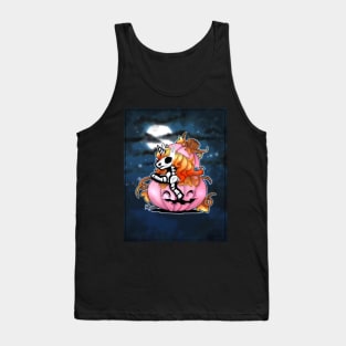 Halloween unicorn and pink pumpkin Tank Top